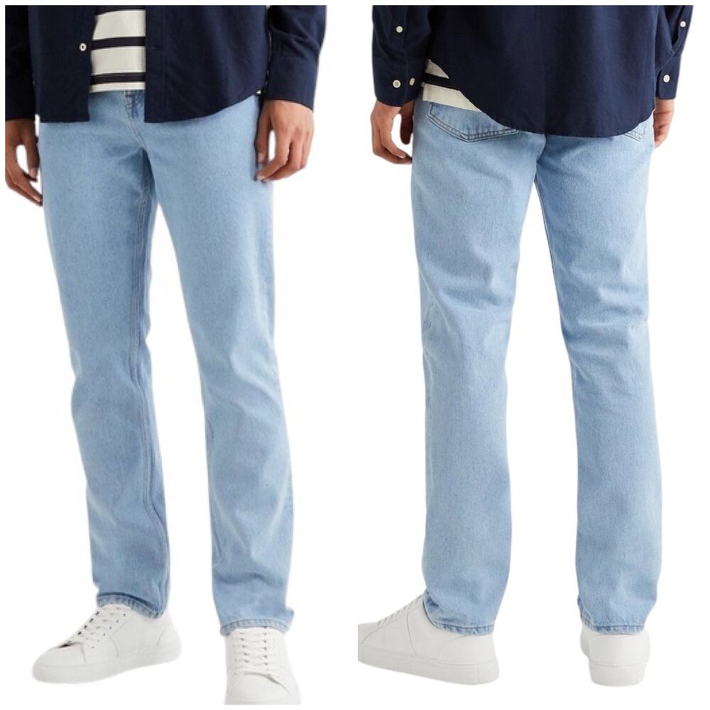 NN07 NWT Johnny Straight Leg Blue Jeans Men's Size 32 x 34 Mid Rise 100% Cotton